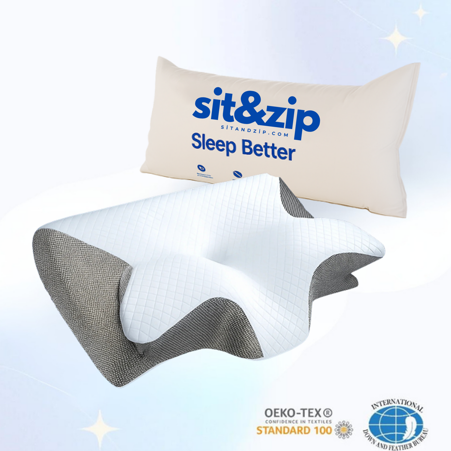 Sit&Zip® Contour Relief Pillow