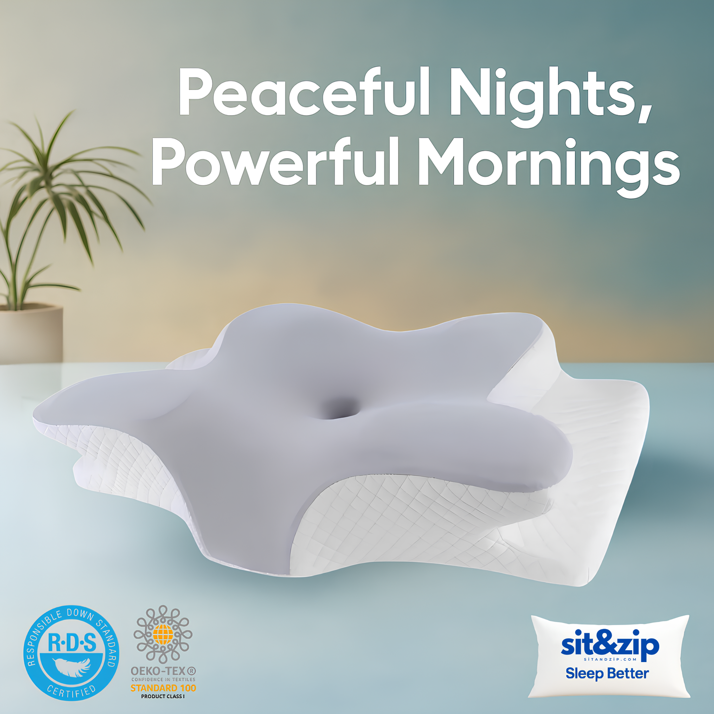 Sit&Zip® Contour Pillow 2.0 : Elevated & Enhanced Thickness