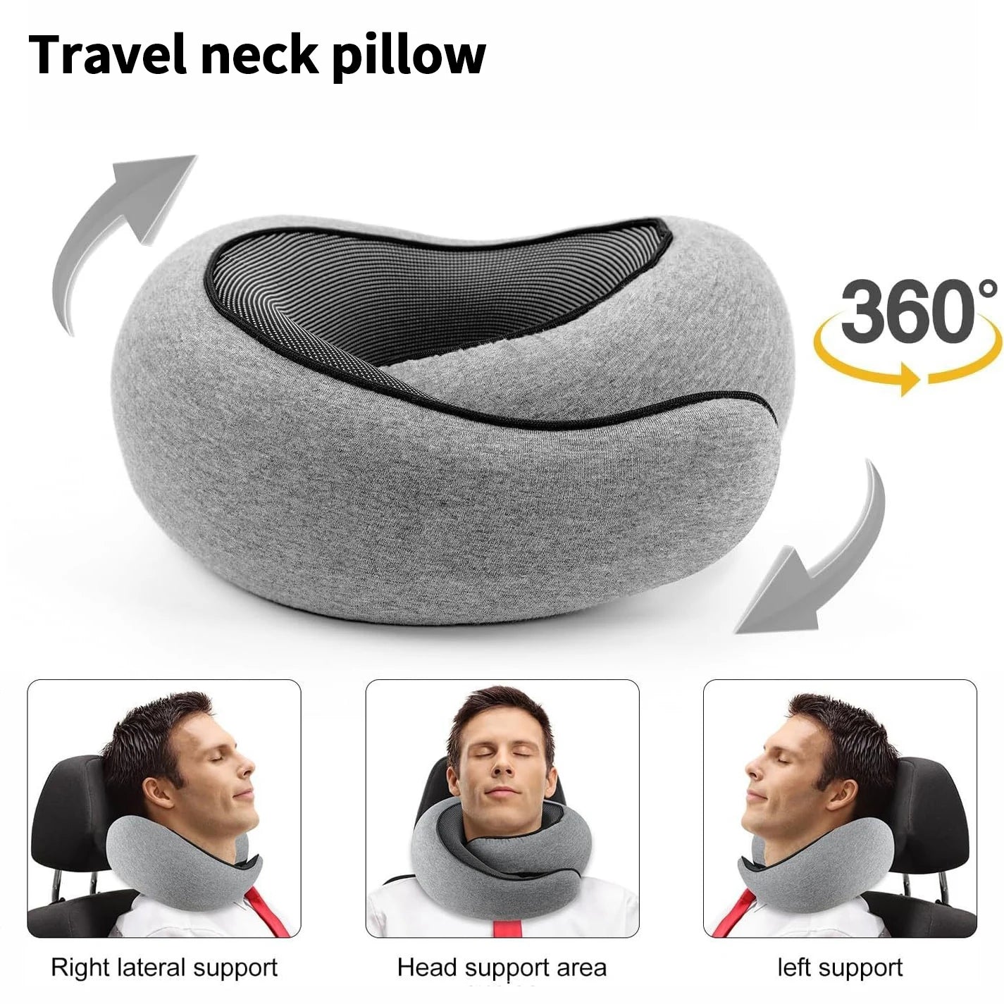 Sit&Zip® Memory Foam Travel Pillow
