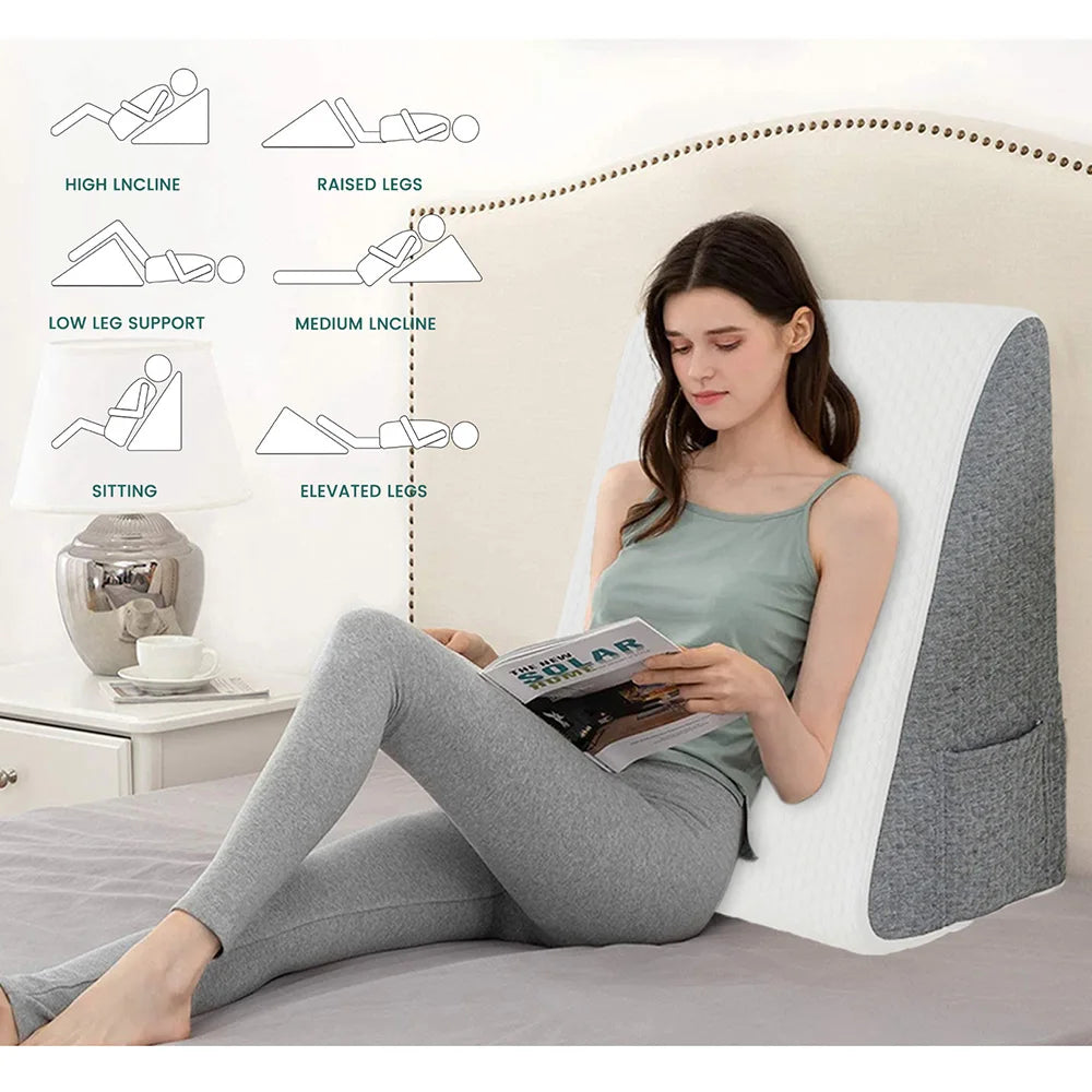 Sit&Zip® Memory Foam Wedge Pillow