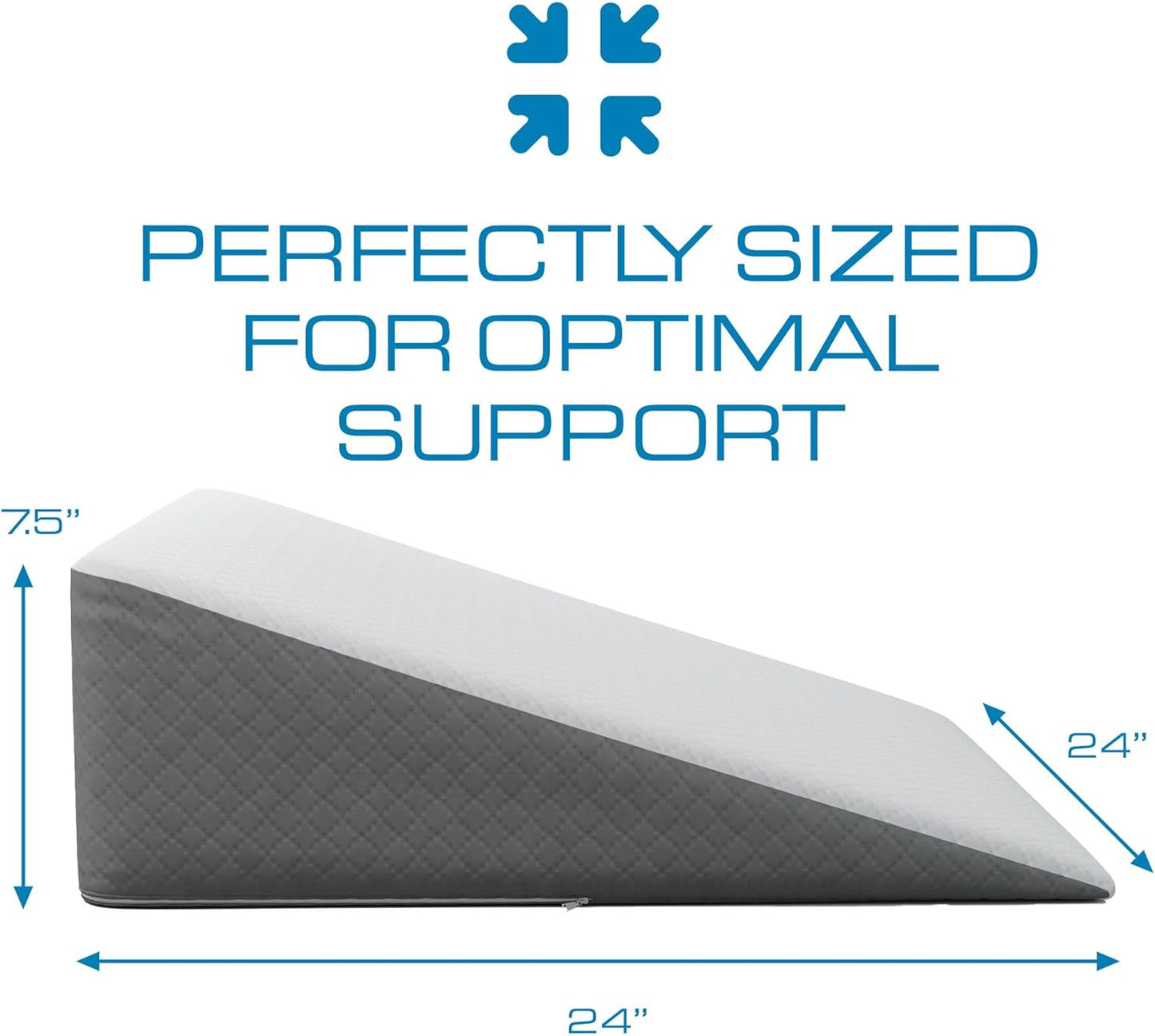 Sit&Zip® Memory Foam Wedge Pillow