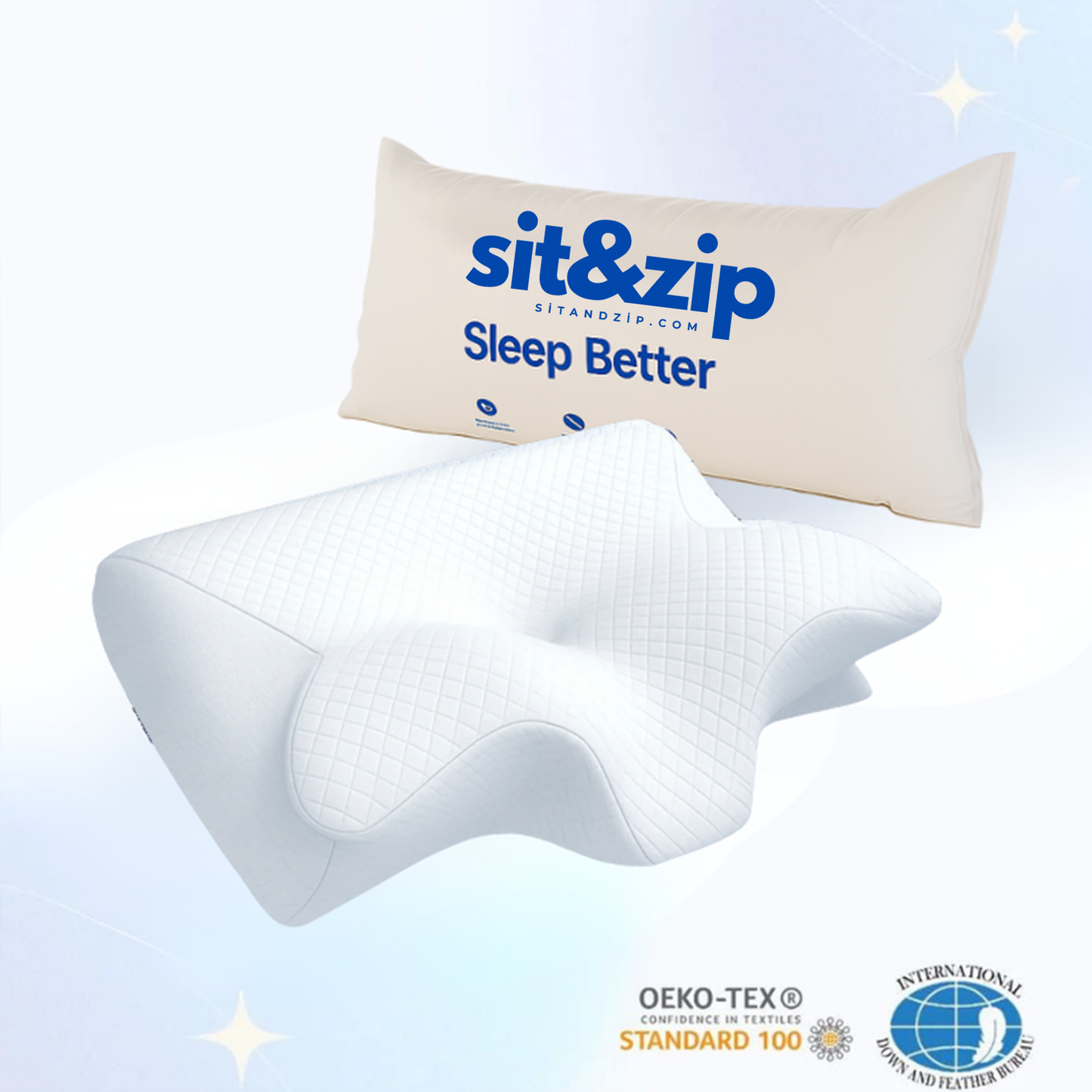 Sit&Zip® Contour Relief Pillow